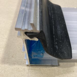 Aluminiumprofiel voor polycarbonaat 16mm met rubbers