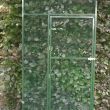 deurpaneel in groen alu 102 x 200cm met  morsrand en groene draad 12,7x12,7