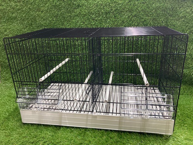 Zwarte draadkooi b55cm